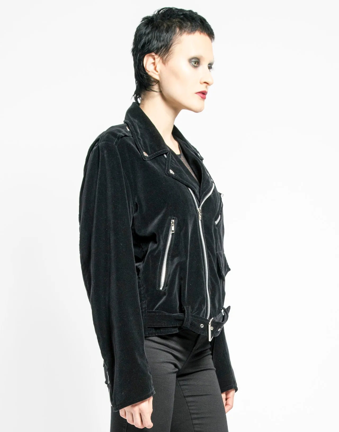 VELVET MOTO JACKET sold by Tripp nyc product image thumbnail 3