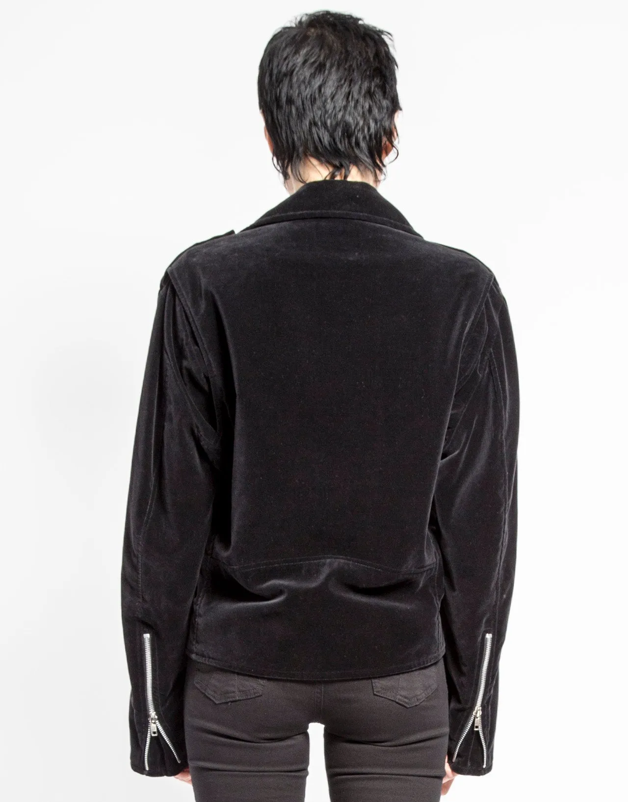 VELVET MOTO JACKET sold by Tripp nyc product image thumbnail 4