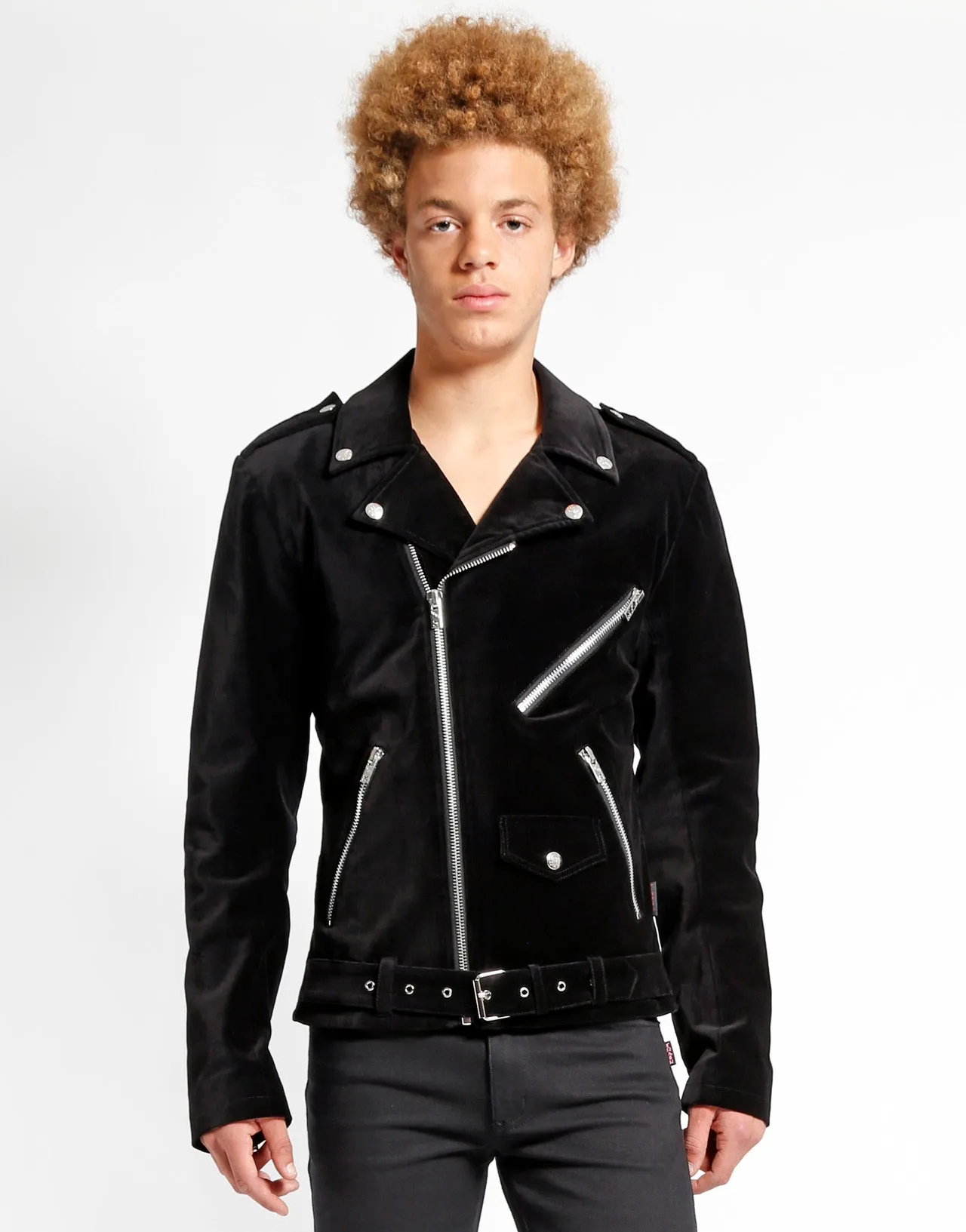 VELVET MOTO JACKET sold by Tripp nyc product image thumbnail 5