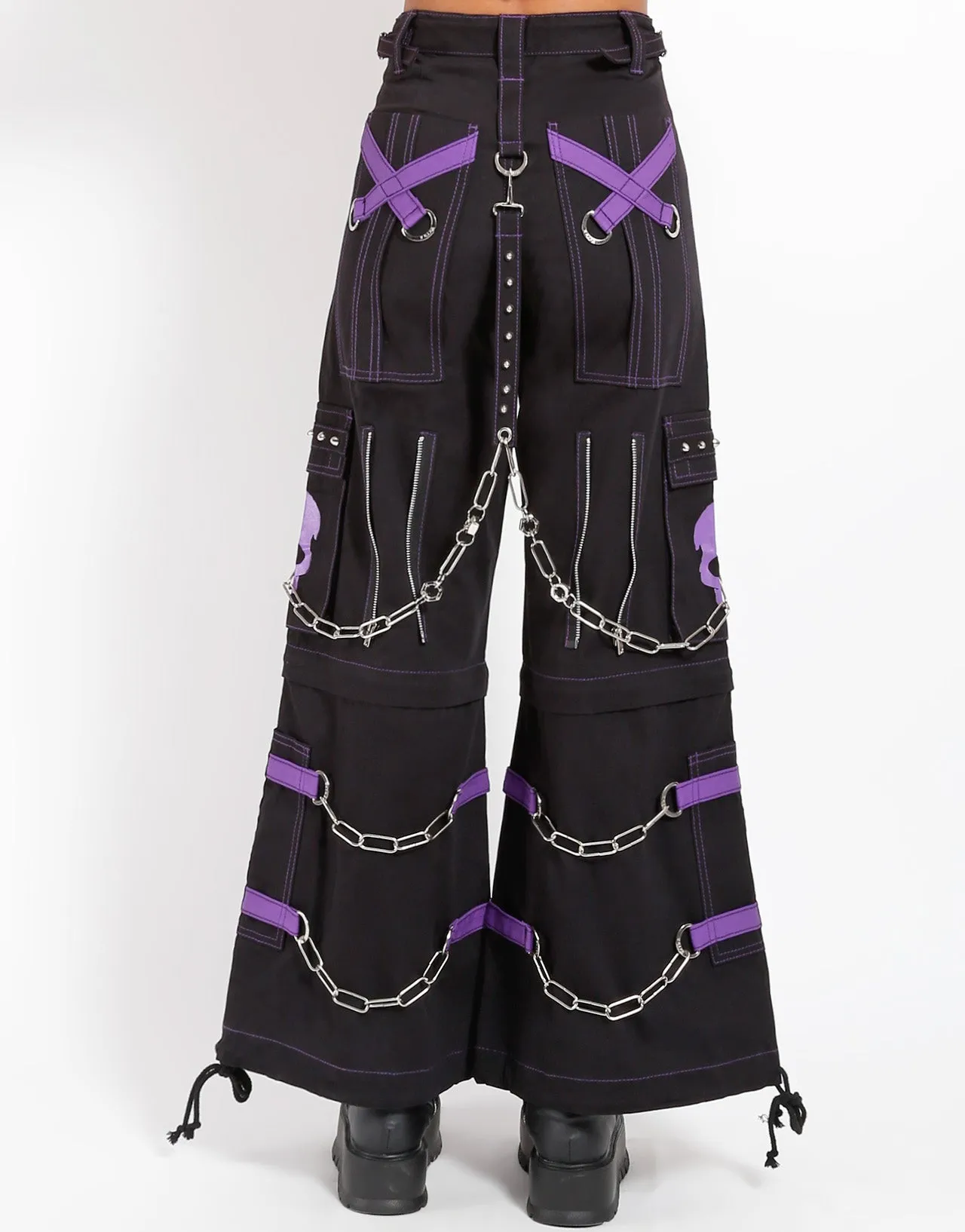 SKULL ZIP OFF PANT PURPLE sold by Tripp nyc product image thumbnail 4