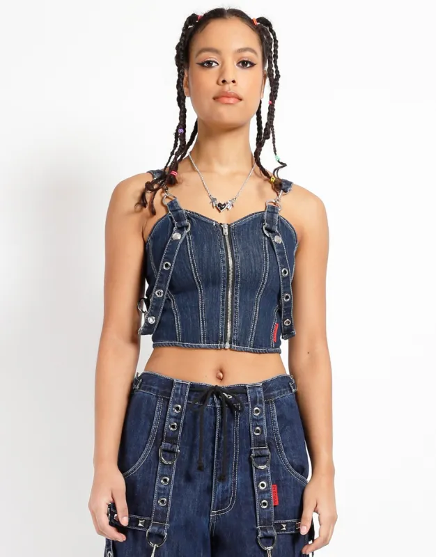 DENIM EVER READY CORSET sold by Tripp nyc