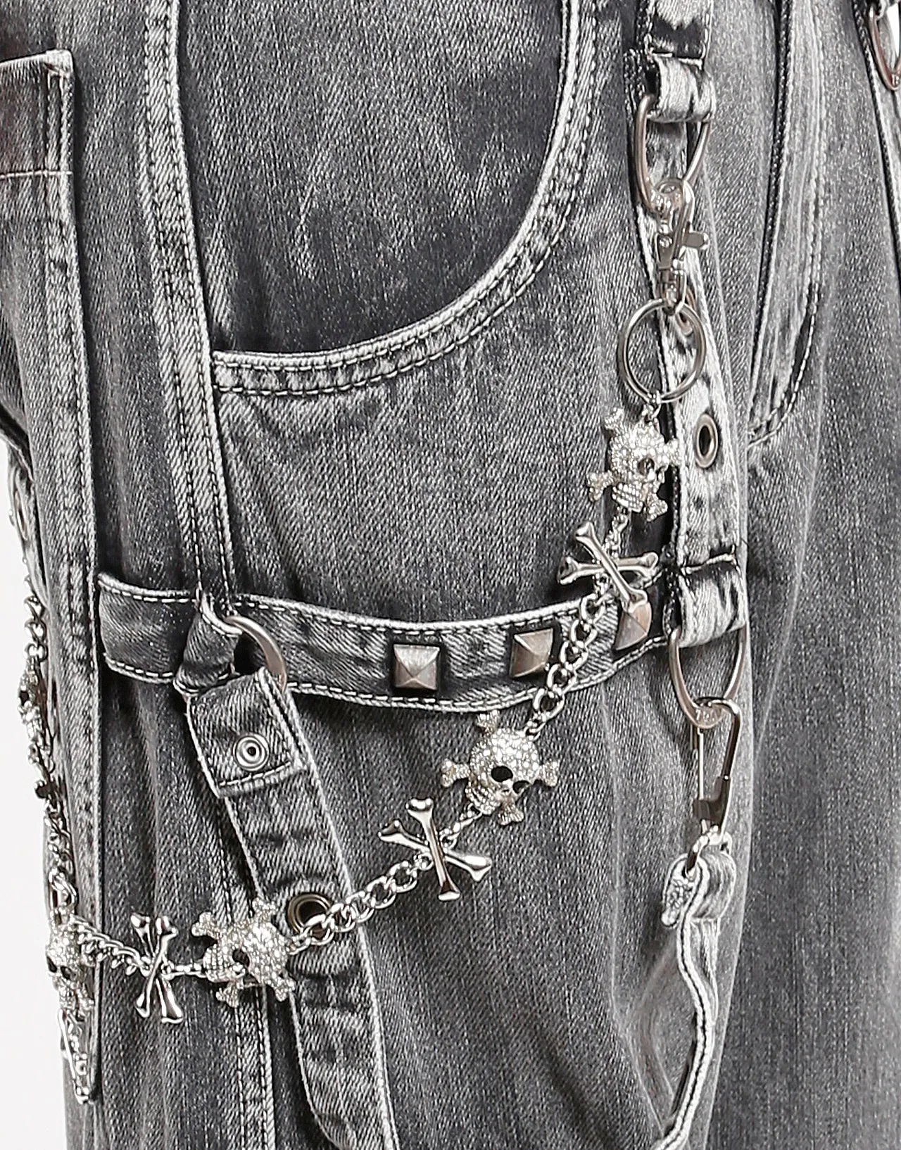 DIAMOND SKULL WALLET CHAIN sold by Tripp nyc product image thumbnail 2