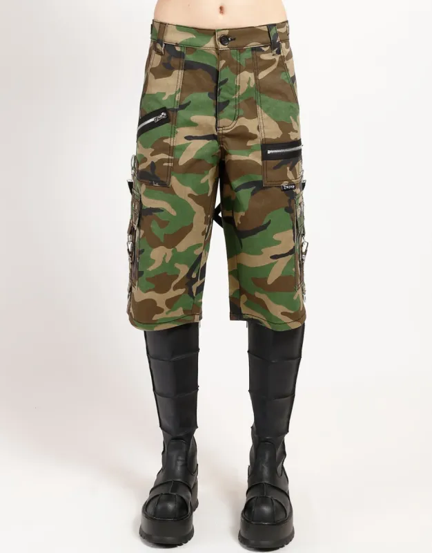 PUNK SHORT GREEN CAMO sold by Tripp nyc