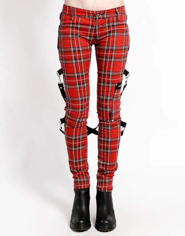 RED PLAID CHAOS PANT sold by Tripp nyc