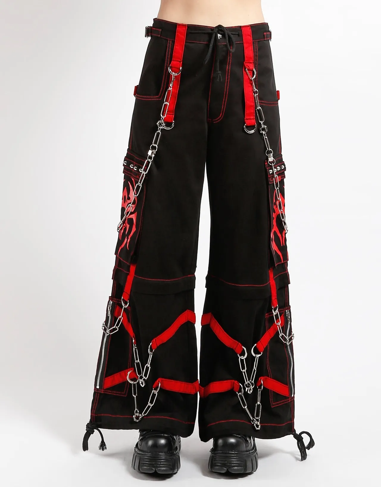 SPIDER ZIP OFF PANT RED sold by Tripp nyc