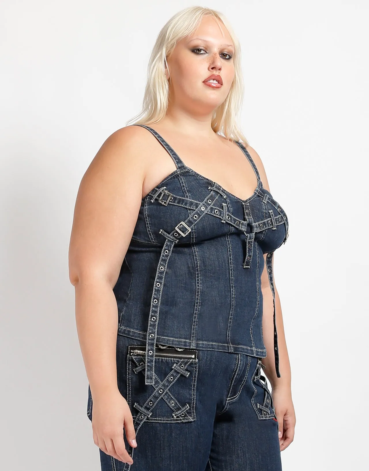 CURVE X-DENIM CORSET sold by Tripp nyc product image thumbnail 3