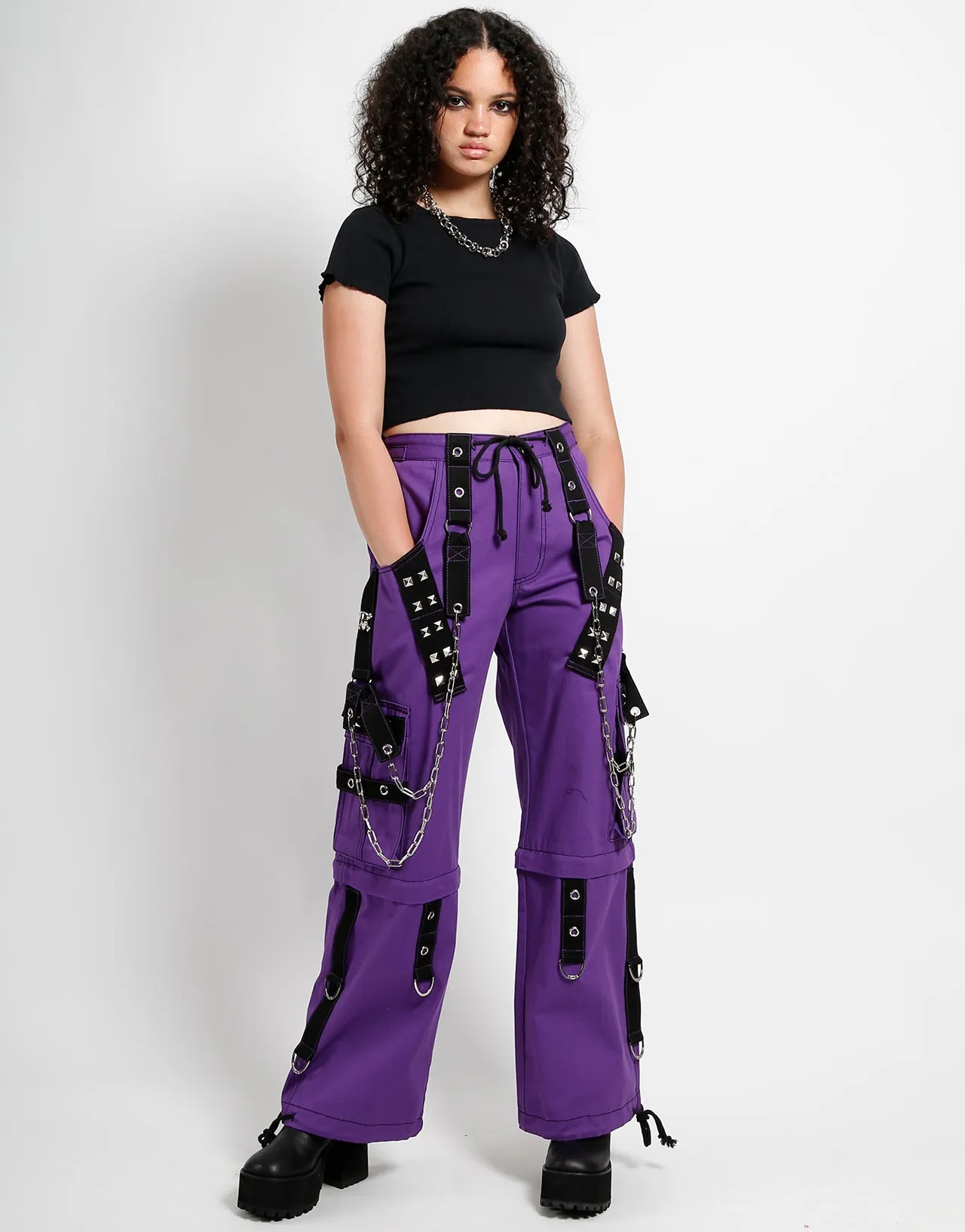 DARK CUFF PANT PURPLE sold by Tripp nyc product image thumbnail 2