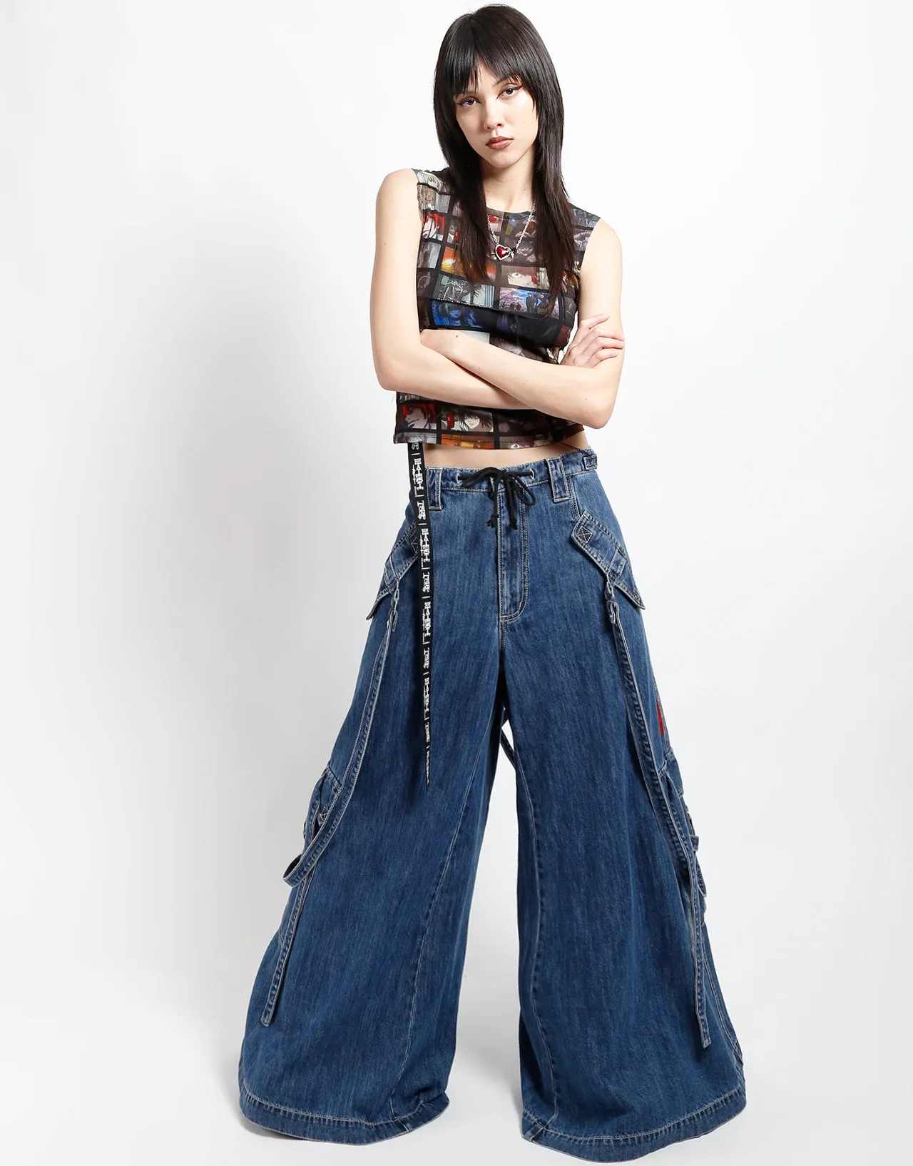 BOOSTER STRAP PANT INDIGO DENIM sold by Tripp nyc product image thumbnail 2