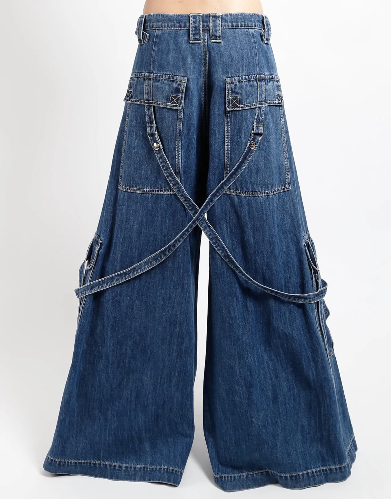 BOOSTER STRAP PANT INDIGO DENIM sold by Tripp nyc product image thumbnail 4