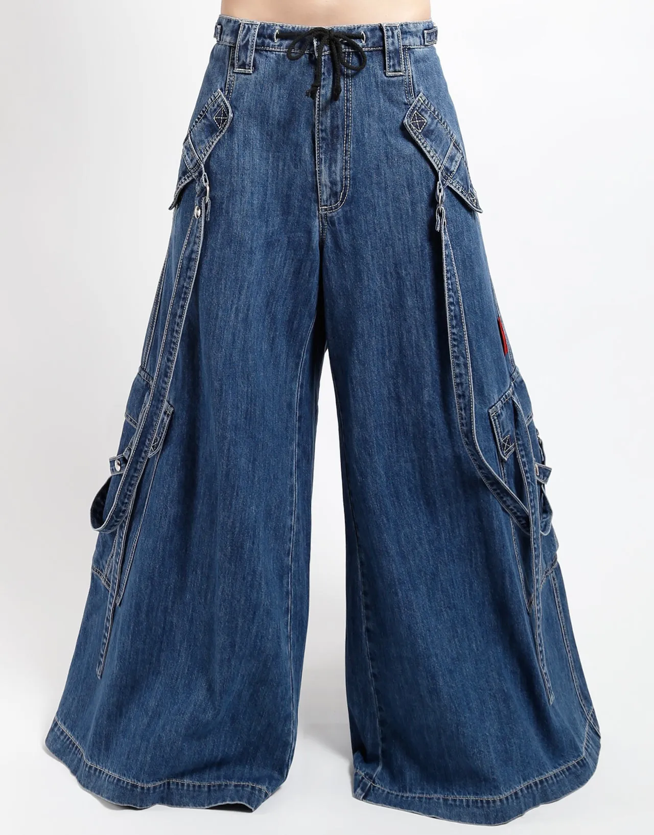 BOOSTER STRAP PANT INDIGO DENIM sold by Tripp nyc