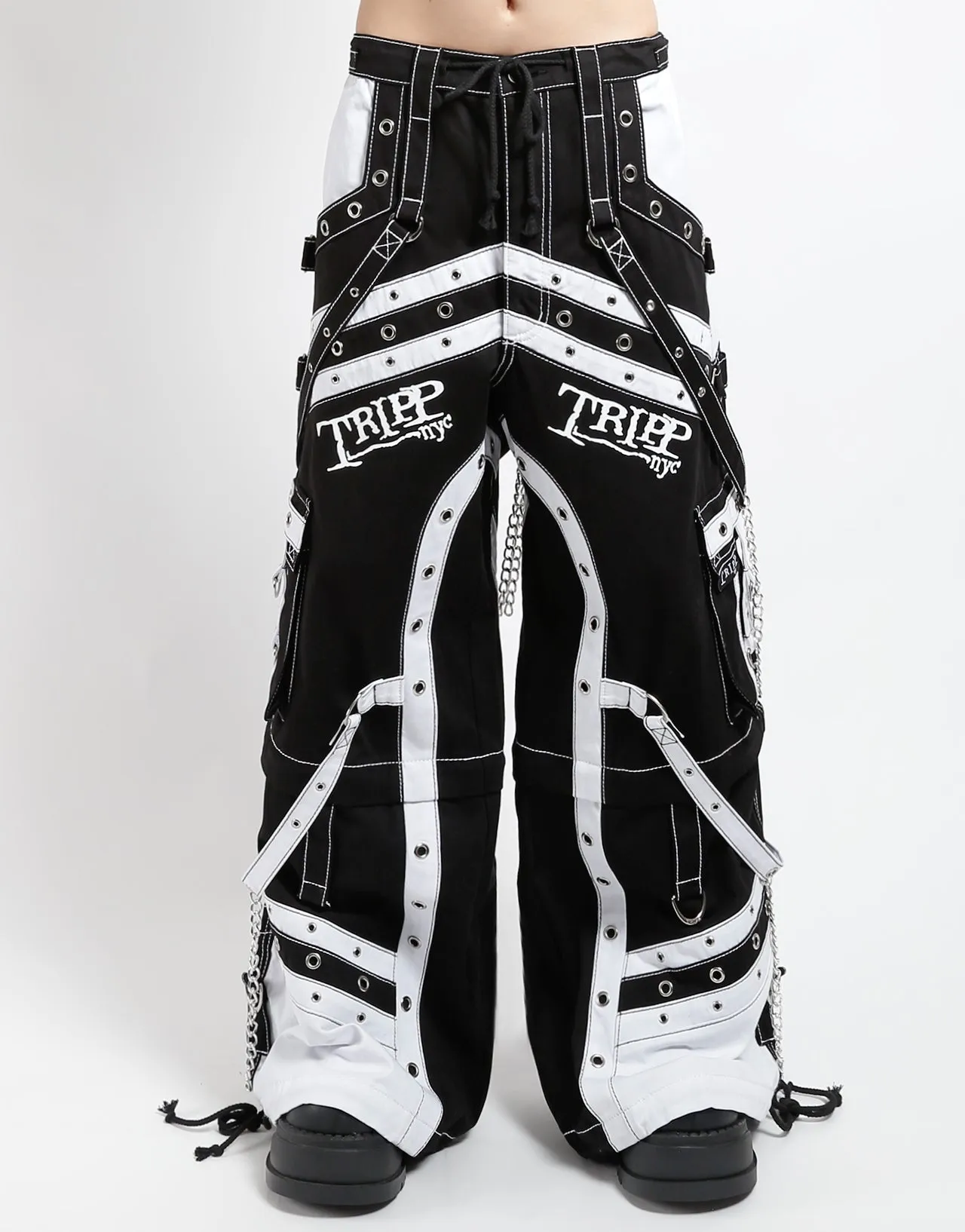 OFF TRACK PANT BLACK/WHITE sold by Tripp nyc