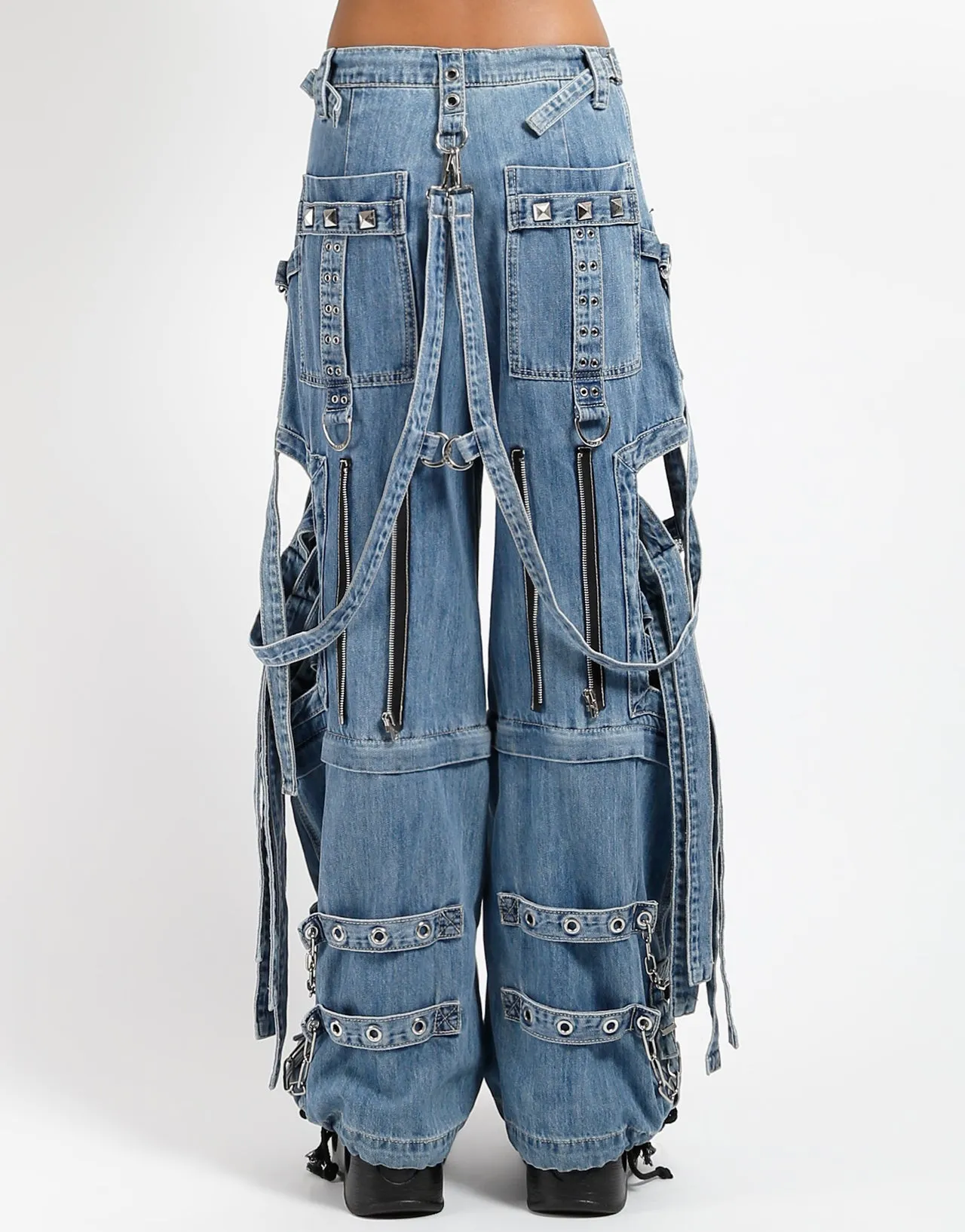 SUPER CUT OUT PANT LIGHT BLUE DENIM sold by Tripp nyc product image thumbnail 4