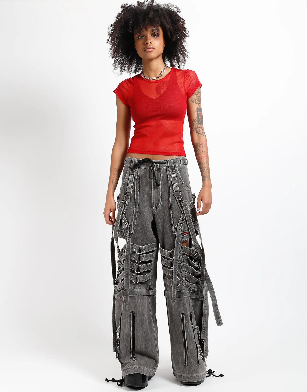 SUPER CUT OUT PANT BLACK DENIM sold by Tripp nyc product image thumbnail 2