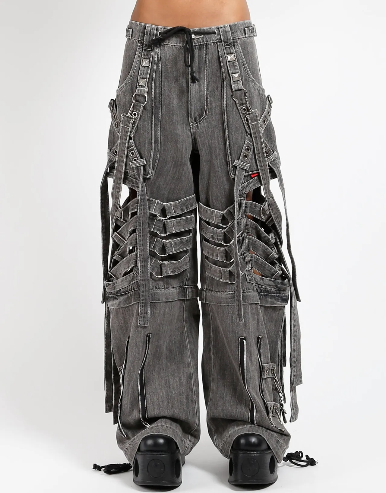 SUPER CUT OUT PANT BLACK DENIM sold by Tripp nyc