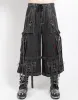 DENIM RING STRAP PANT BLACK DENIM sold by Tripp nyc