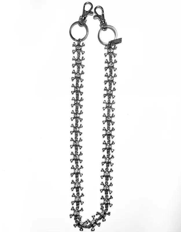MINI SKULL CHAIN SILVER sold by Tripp nyc
