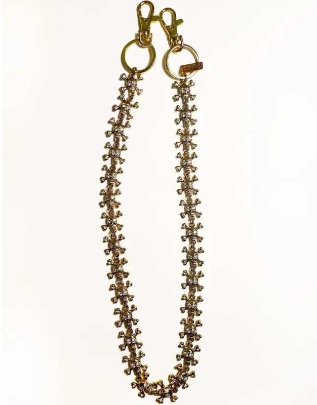 MINI SKULL CHAIN GOLD sold by Tripp nyc