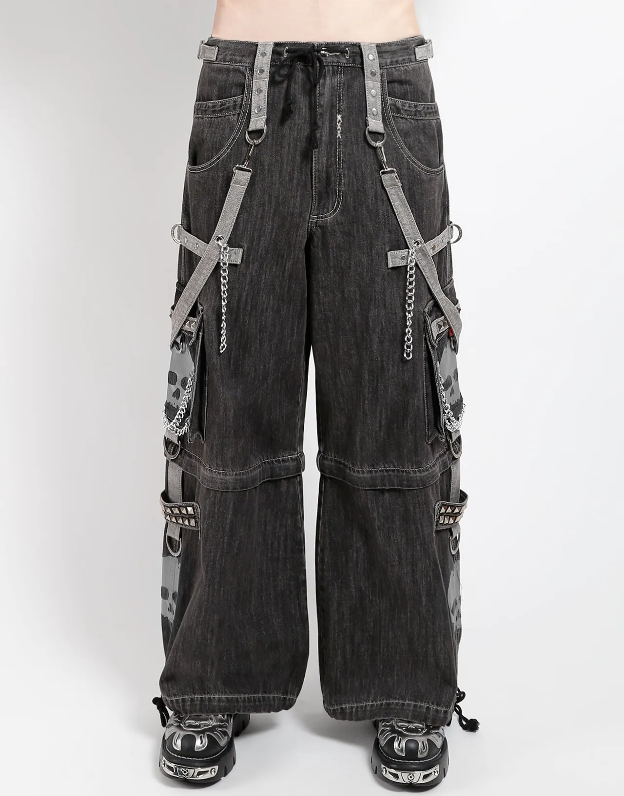 SUPER SKULL DENIM PANT GREY SKULL sold by Tripp nyc