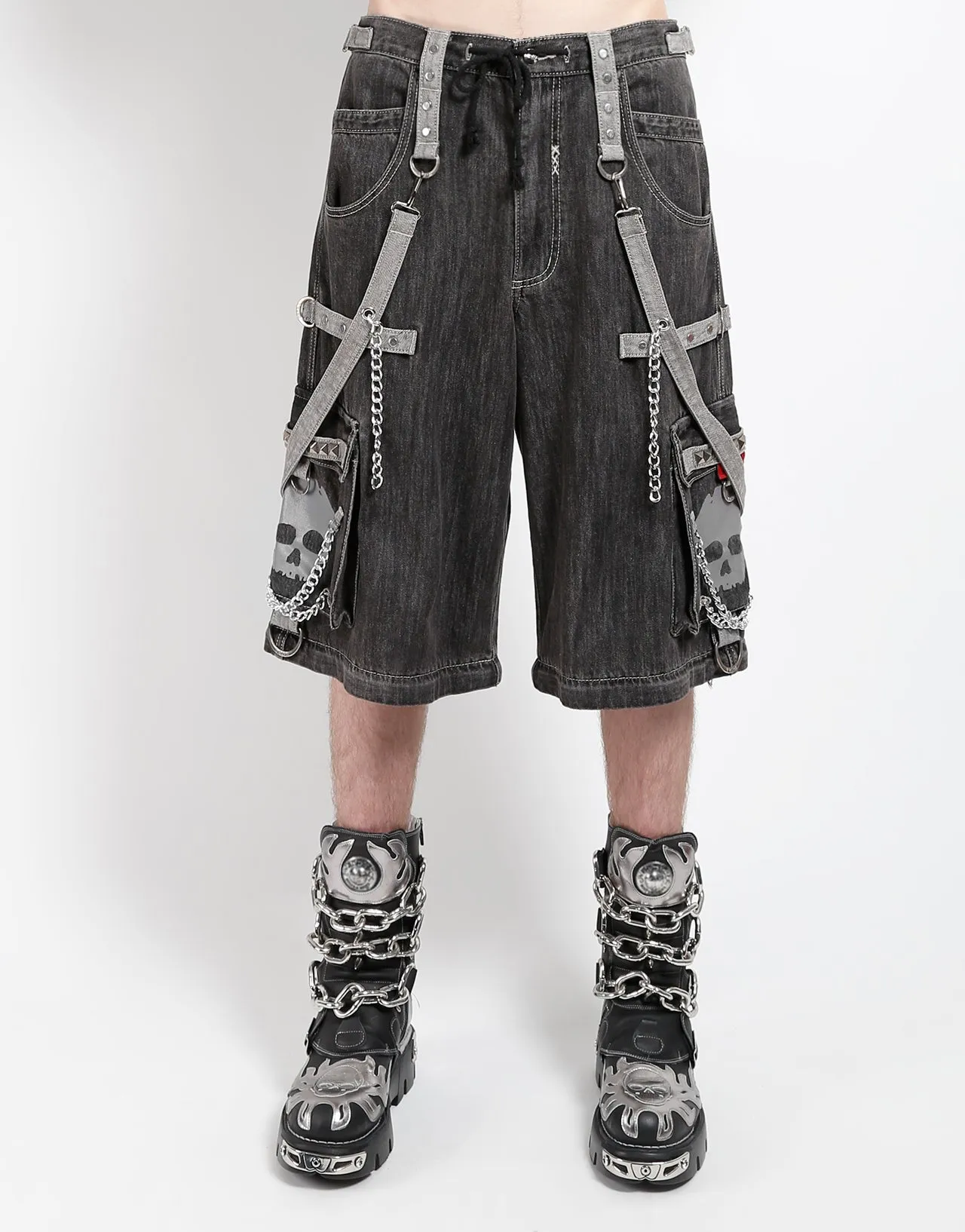SUPER SKULL DENIM PANT GREY SKULL sold by Tripp nyc product image thumbnail 5