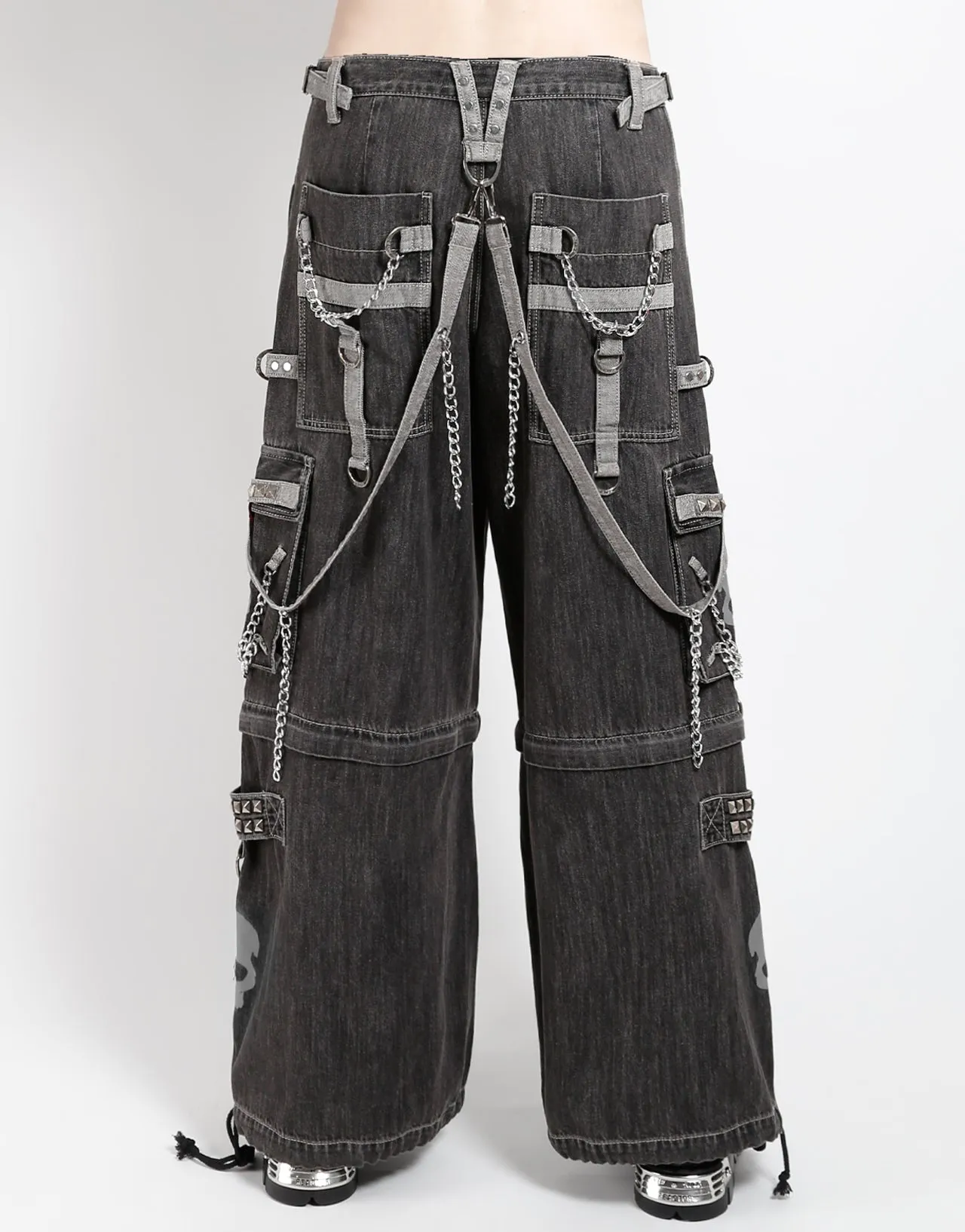 SUPER SKULL DENIM PANT GREY SKULL sold by Tripp nyc product image thumbnail 4
