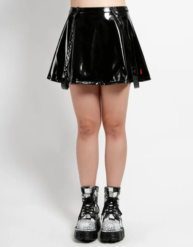 PVC VINYL SUSPENDER SKIRT sold by Tripp nyc