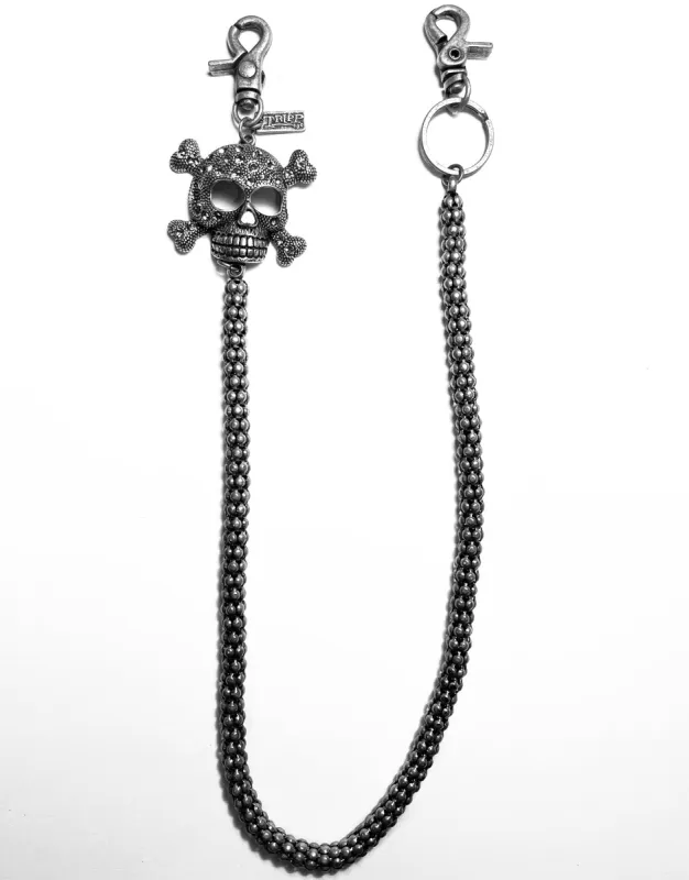 SUPER SKULL CHAIN PEWTER sold by Tripp nyc