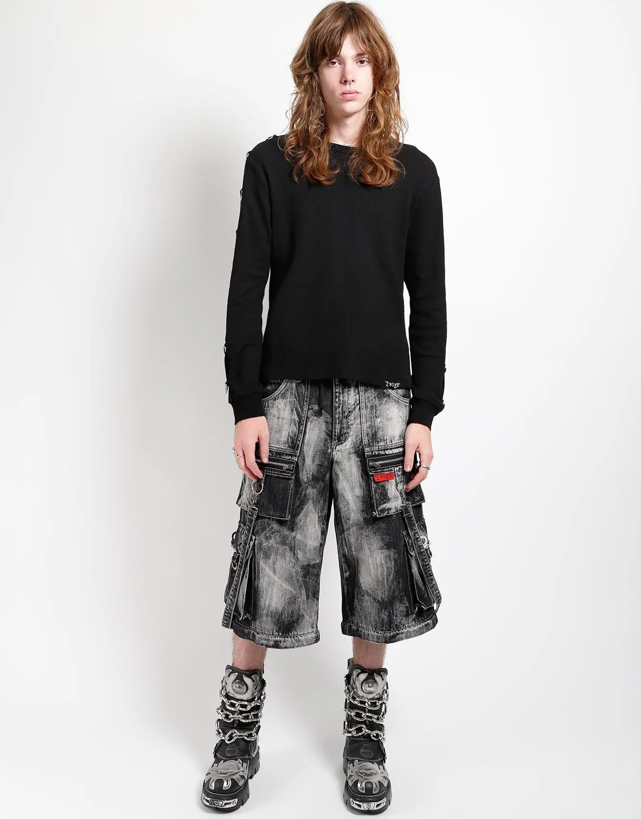 ZIP LOCK PANT CLOUD WASH BLACK DENIM sold by Tripp nyc product image thumbnail 5