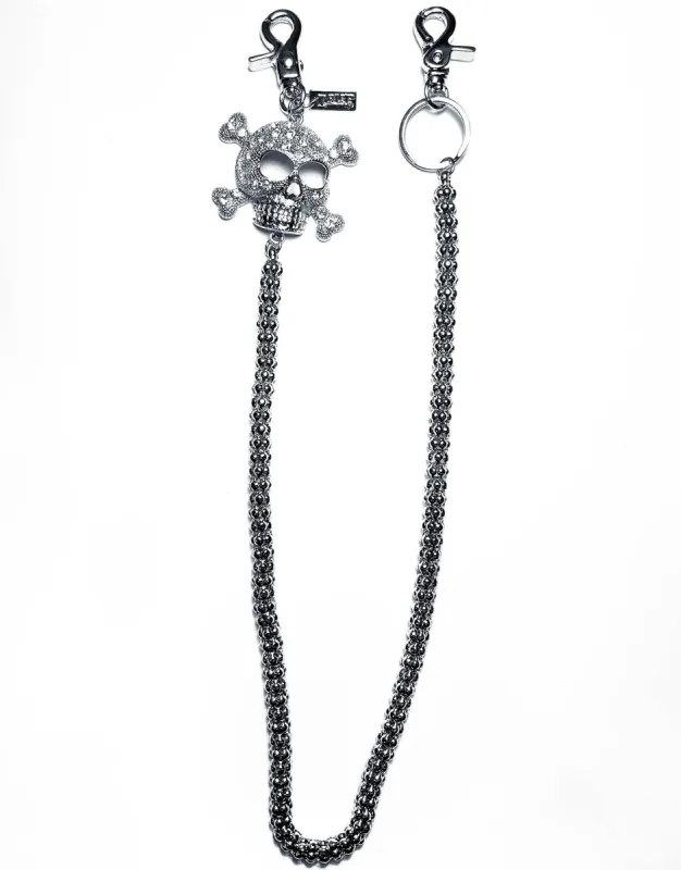 SUPER SKULL CHAIN SILVER sold by Tripp nyc