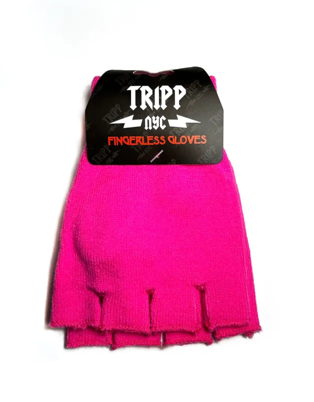 FINGERLESS GLOVES PINK sold by Tripp nyc