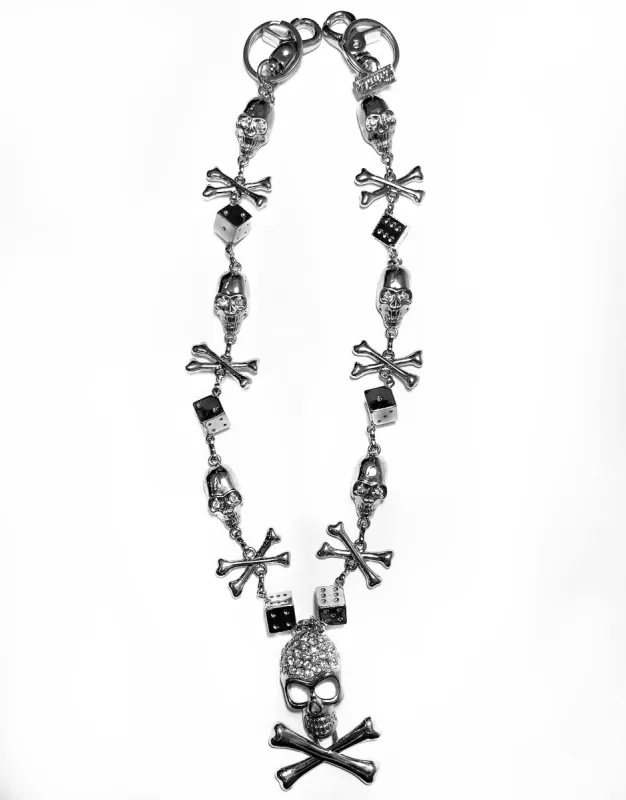 在庫残り僅か TRIPP NYC - SKULL AND DICE CHAIN GOLD SKULL AND DICE CHAIN GOLD | Parallel