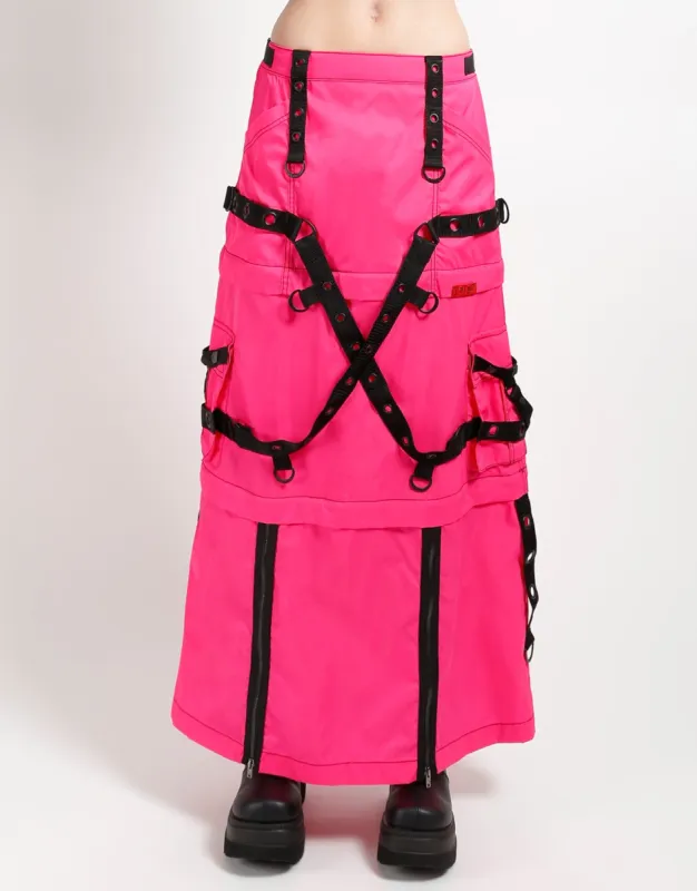 ZIP OFF MEGA NYLON SKIRT NEON PINK sold by Tripp nyc