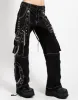 STEP CHAIN PANT WITH WHITE STITCH sold by Tripp nyc