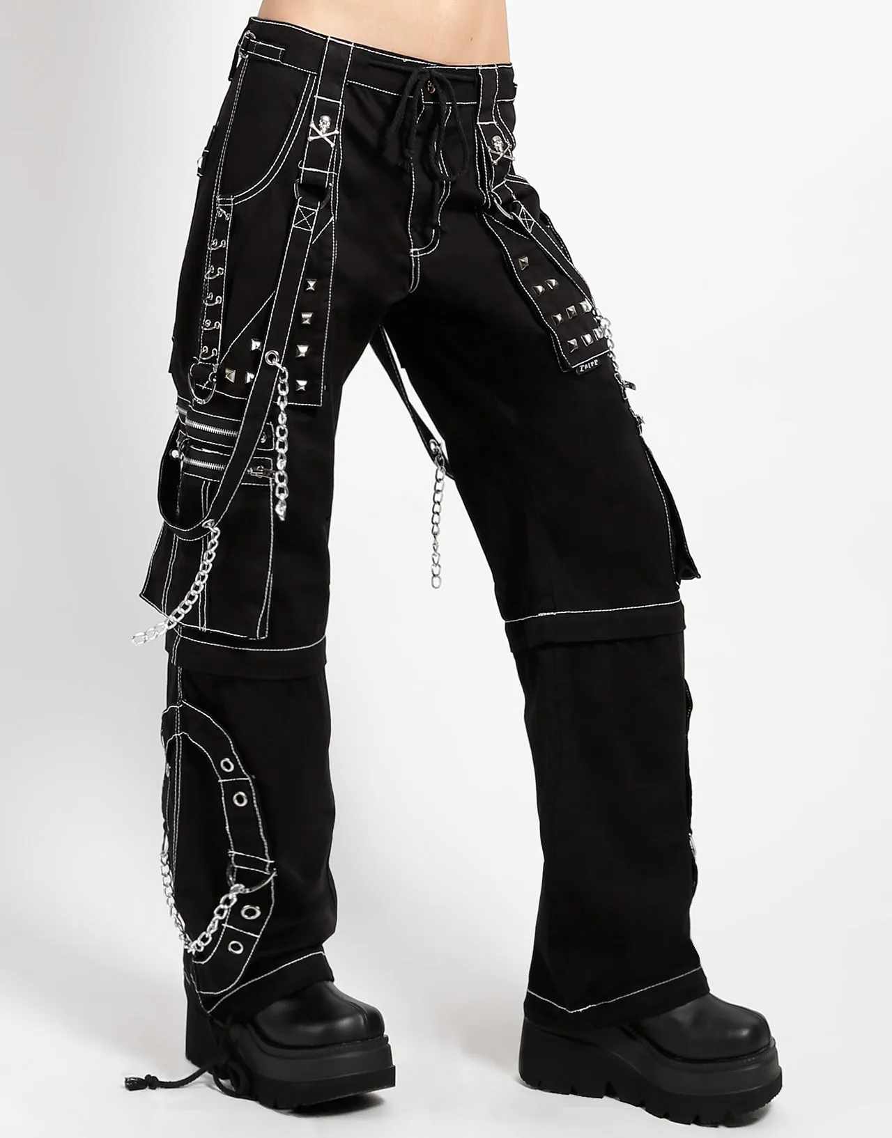 STEP CHAIN PANT WITH WHITE STITCH sold by Tripp nyc product image thumbnail 3