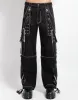 STEP CHAIN PANT WITH WHITE STITCH sold by Tripp nyc