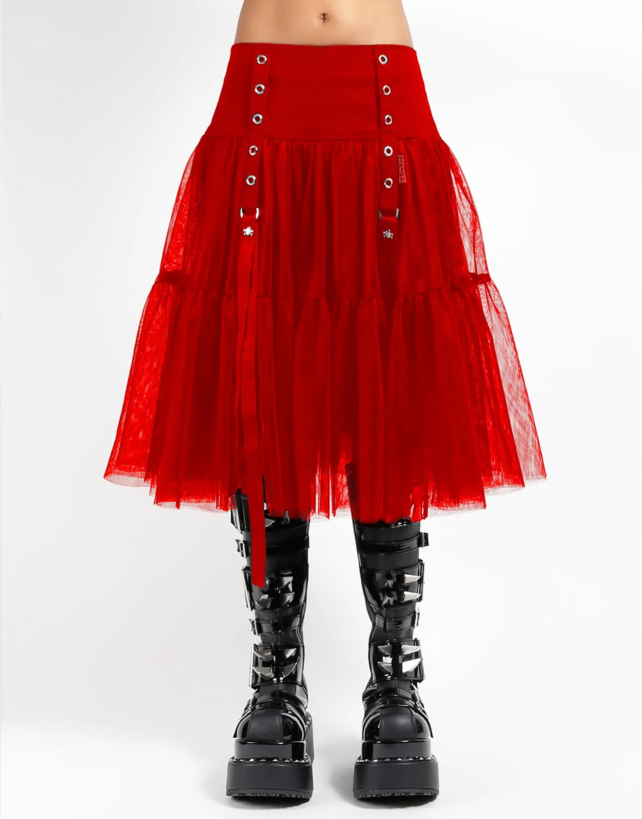 TUTU RIBBON TULLE SKIRT RED sold by Tripp nyc