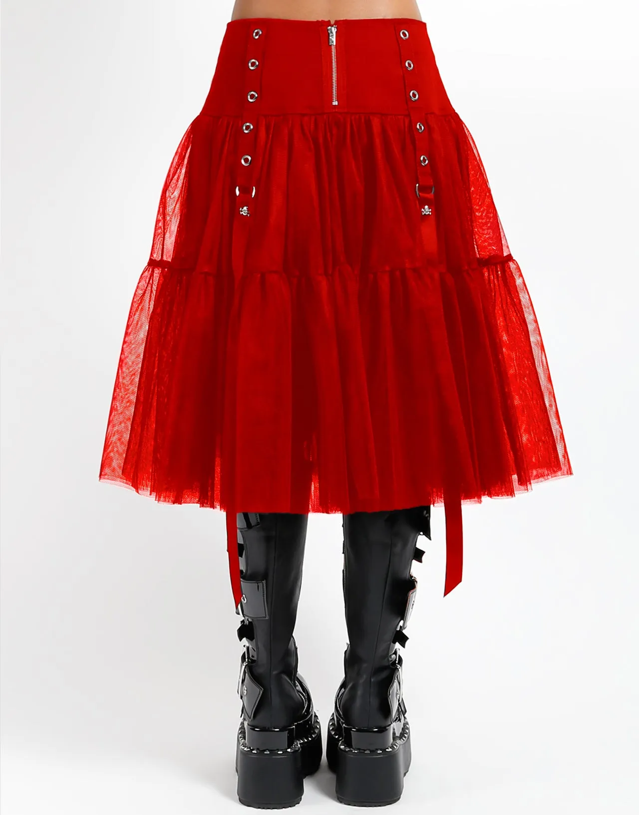 TUTU RIBBON TULLE SKIRT RED sold by Tripp nyc product image thumbnail 4