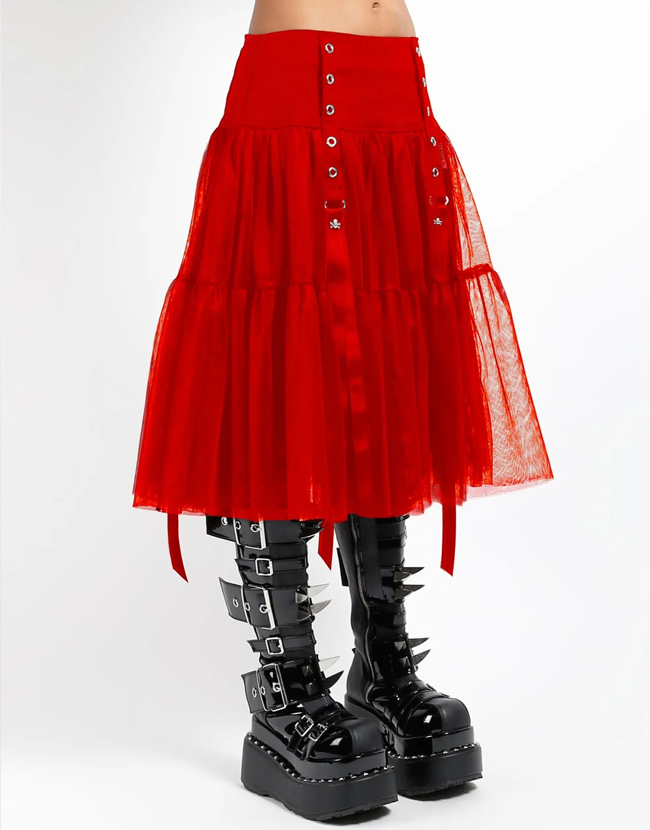 TUTU RIBBON TULLE SKIRT RED sold by Tripp nyc product image thumbnail 3
