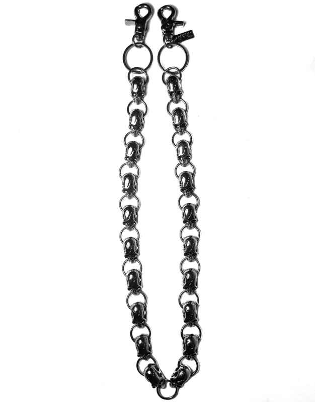 SKULL TRAIN CHAIN BLACK sold by Tripp nyc