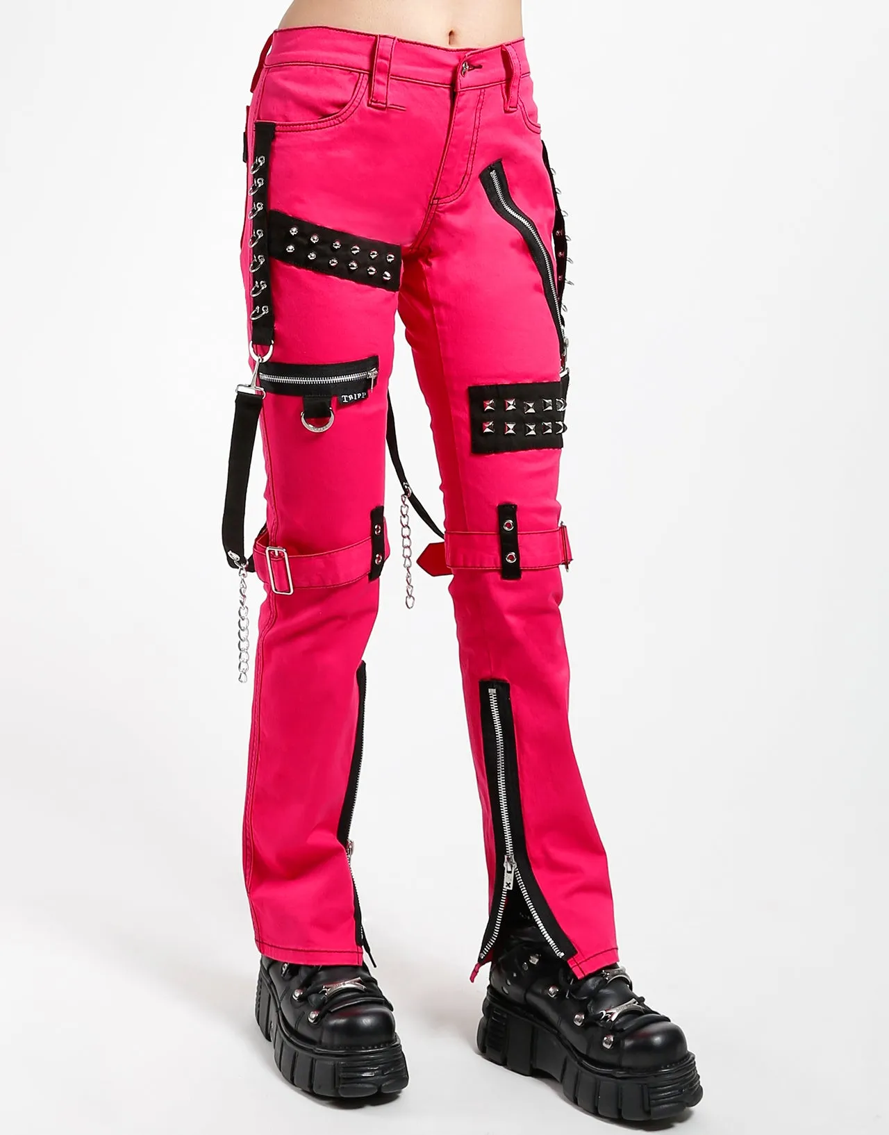 STUDDED BONDAGE PANT PINK sold by Tripp nyc product image thumbnail 3