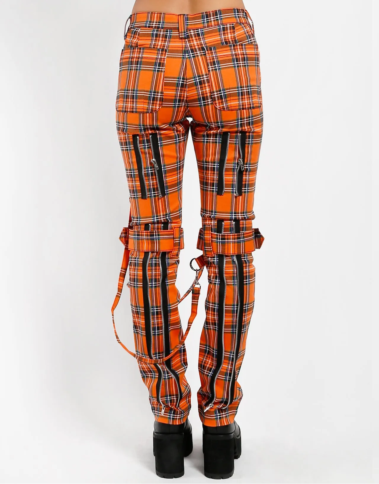 BONDAGE PANT ORANGE PLAID sold by Tripp nyc product image thumbnail 4