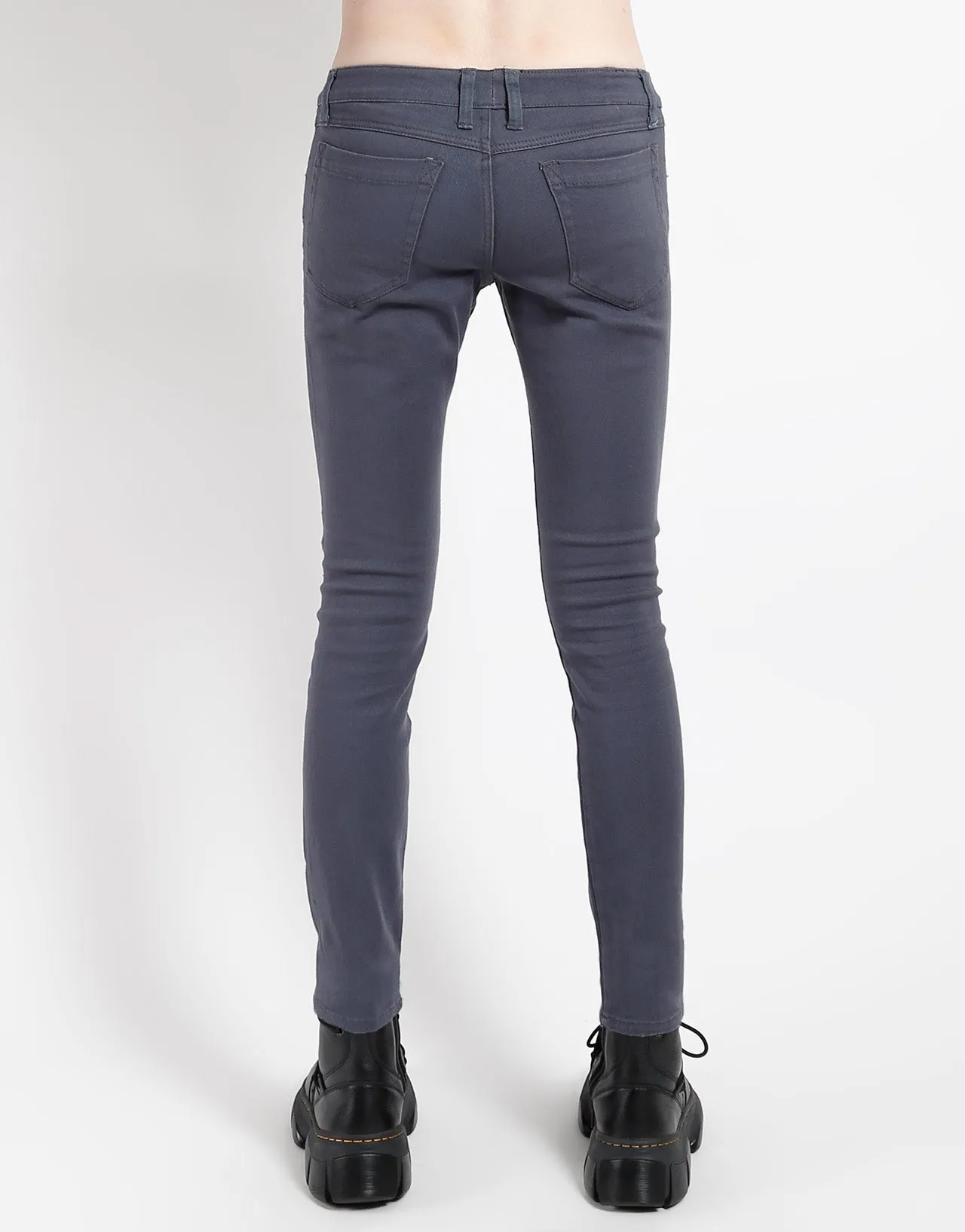 BLACK WASH JEAN CHARCOAL GREY sold by Tripp nyc product image thumbnail 4