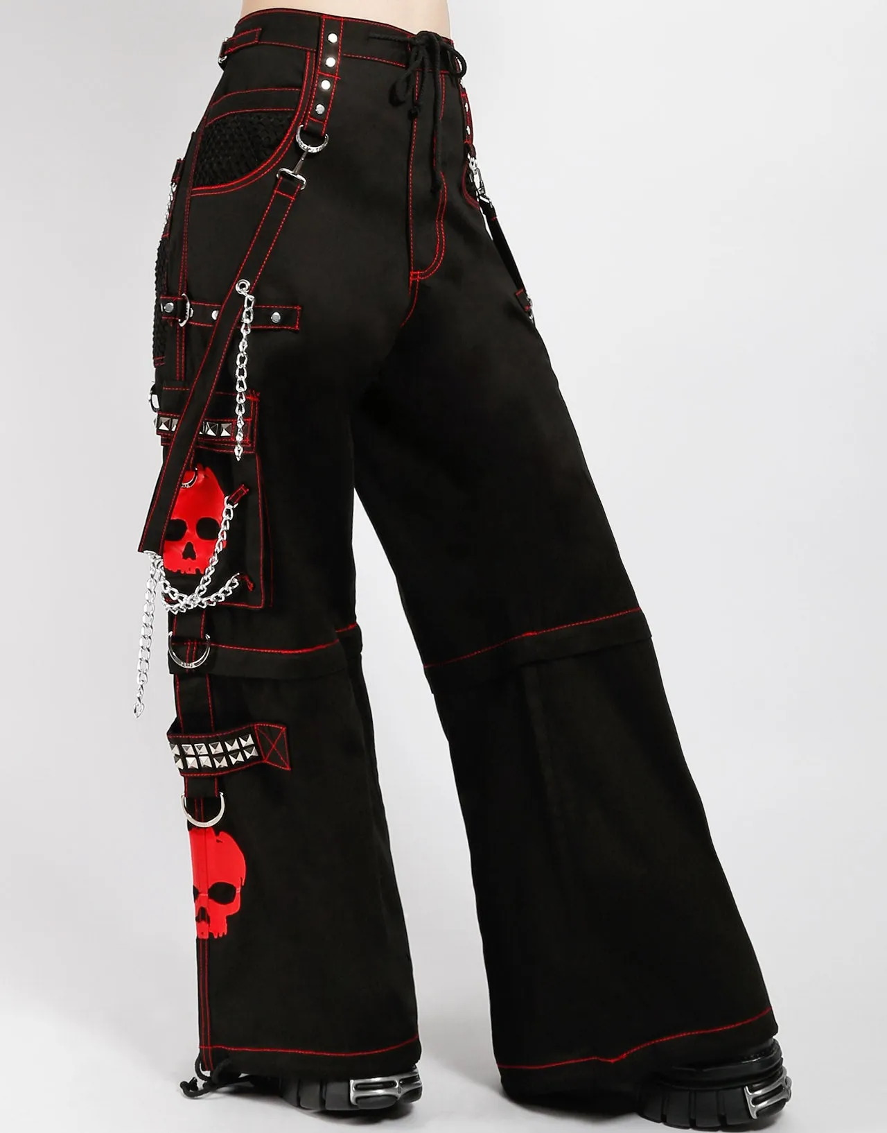 SUPER SKULL PANT RED SKULL sold by Tripp nyc product image thumbnail 3