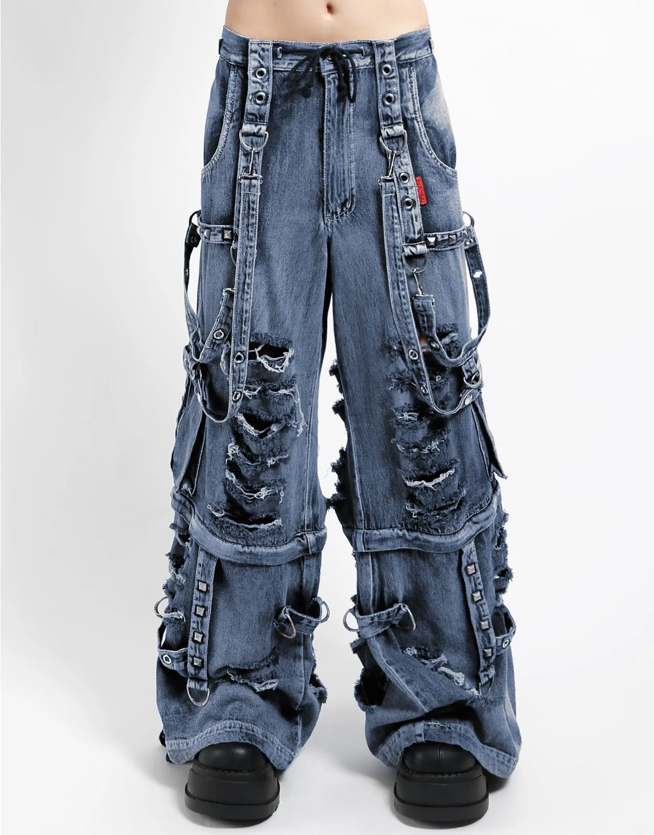 SHREDDER DENIM FULL FORCE PANT INDIGO FOG WASH sold by Tripp nyc