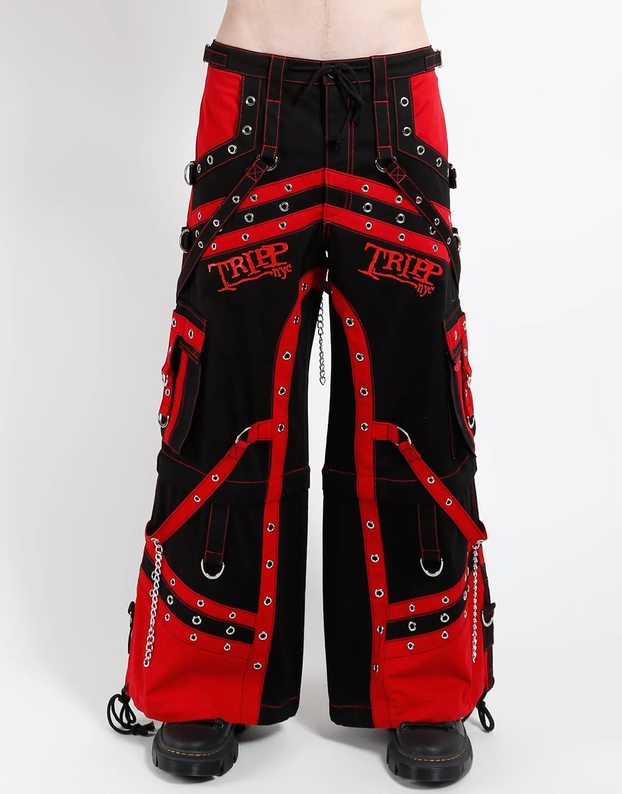OFF TRACK PANT BLACK/RED sold by Tripp nyc