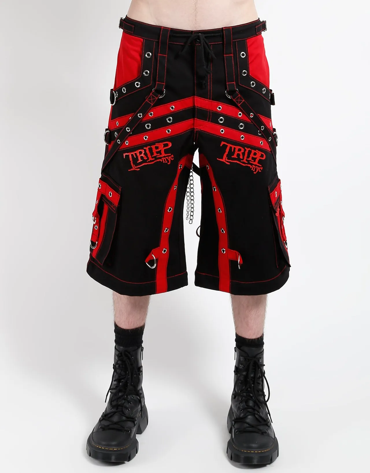 OFF TRACK PANT BLACK/RED sold by Tripp nyc product image thumbnail 5
