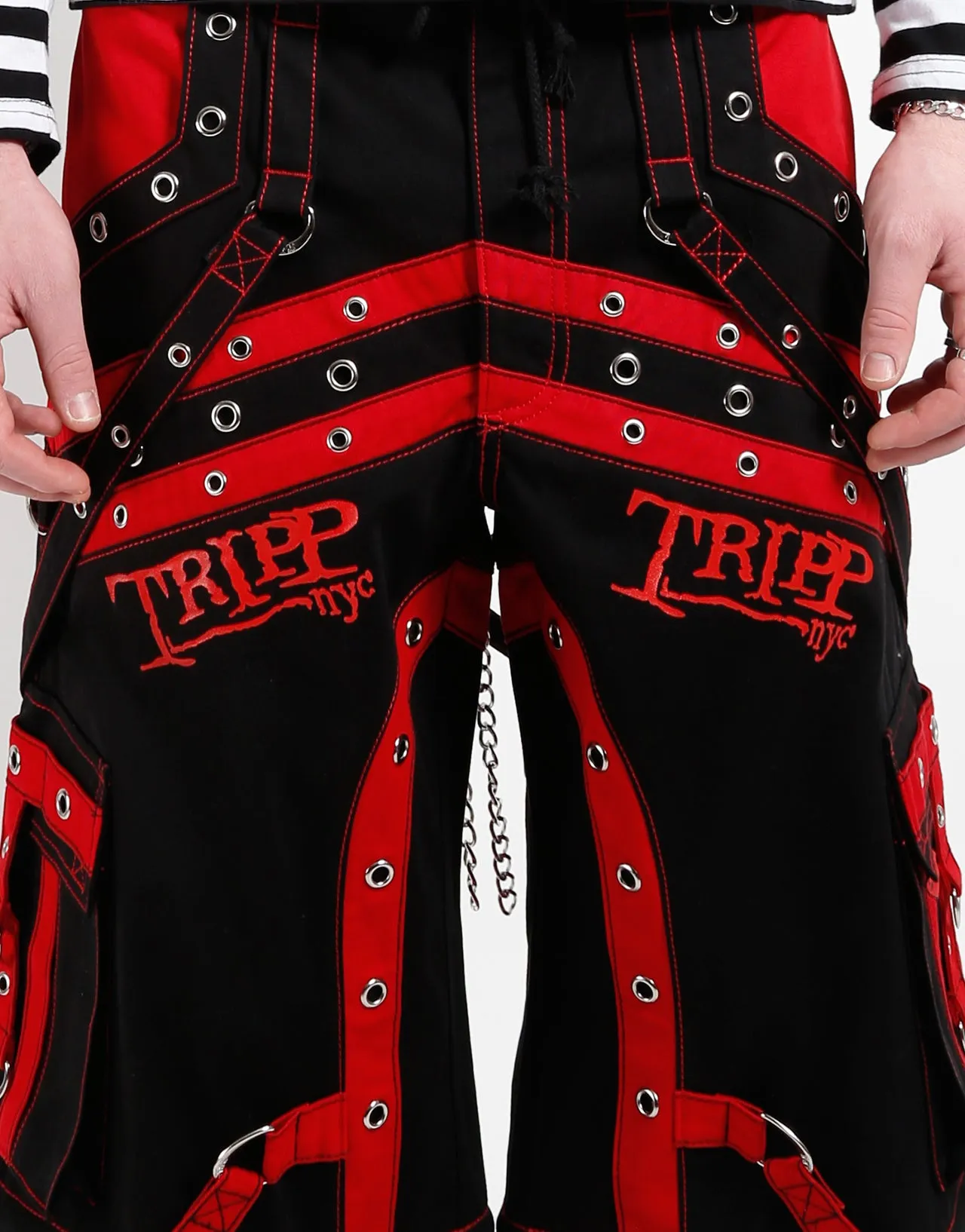 OFF TRACK PANT BLACK/RED sold by Tripp nyc product image thumbnail 4