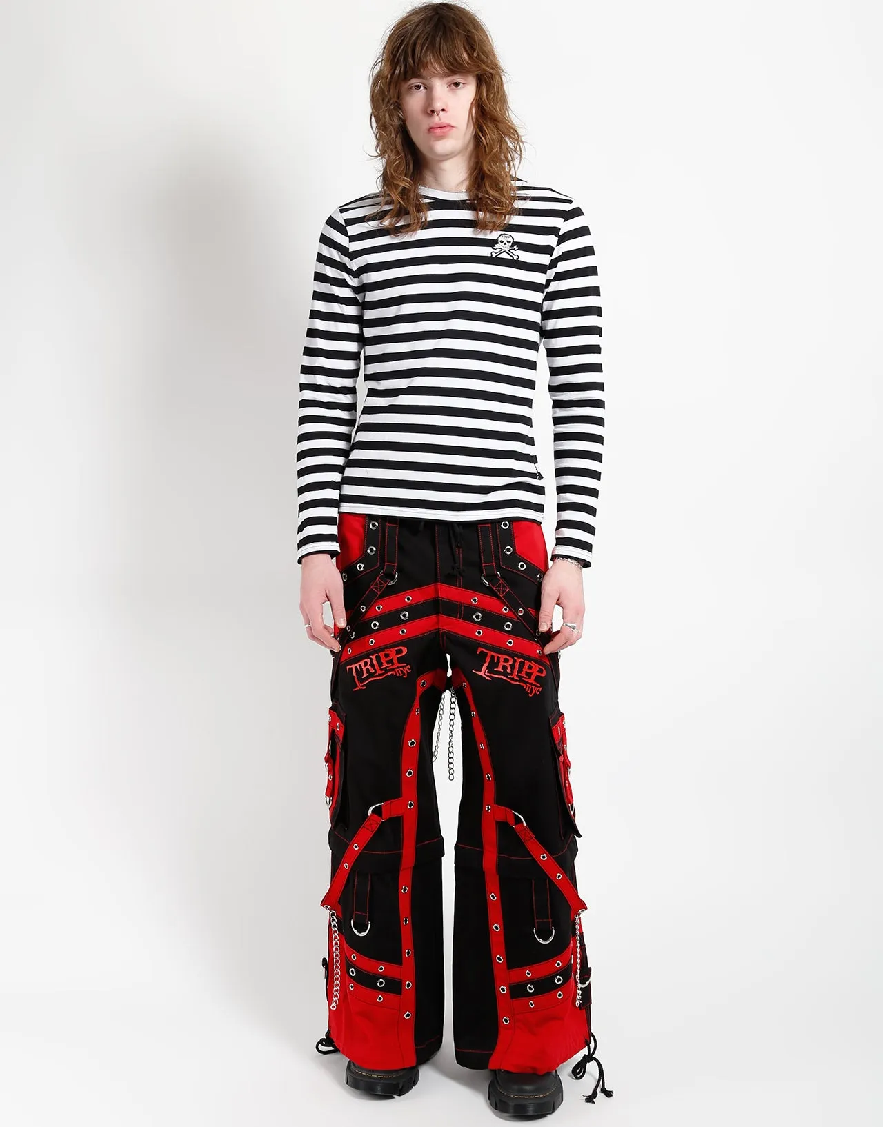 OFF TRACK PANT BLACK/RED sold by Tripp nyc product image thumbnail 2