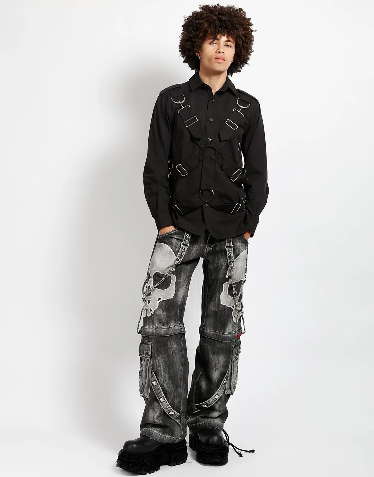 SCARE DARK STREET PANT FOG WASH BLACK DENIM sold by Tripp nyc product image thumbnail 2