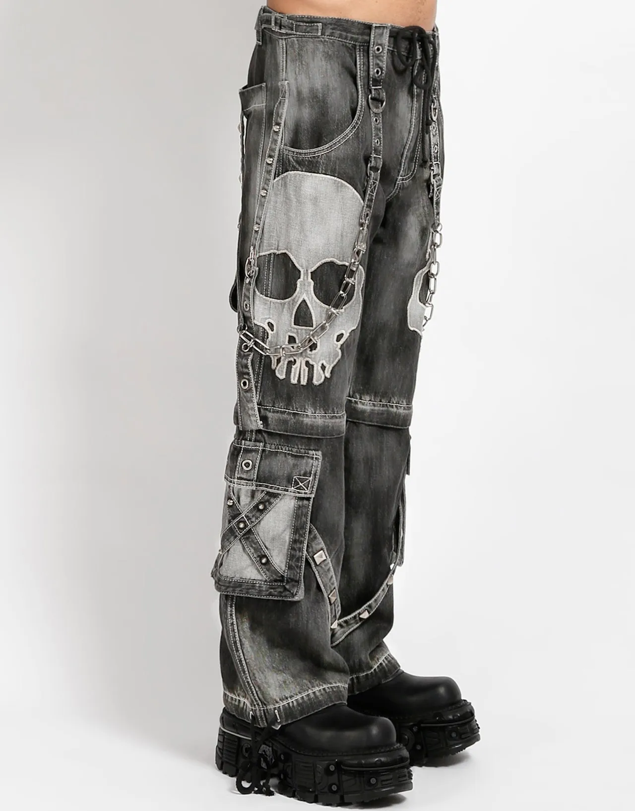 SCARE DARK STREET PANT FOG WASH BLACK DENIM sold by Tripp nyc product image thumbnail 3