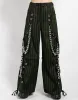 GODFATHER CHAIN PANT GREEN STRIPE sold by Tripp nyc